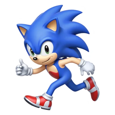 Sonic qui court  sticker