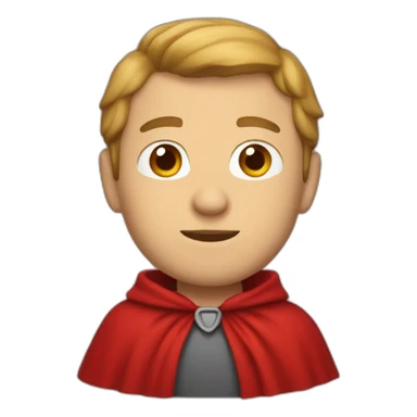 red cape man sticker
