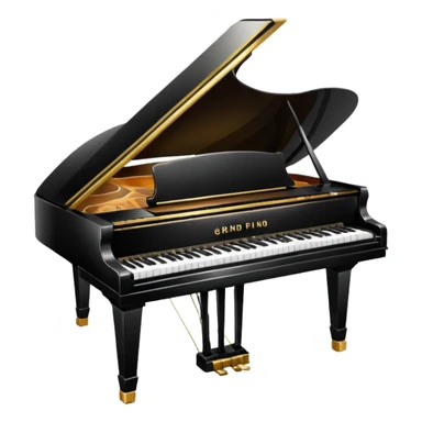 grand piano sticker