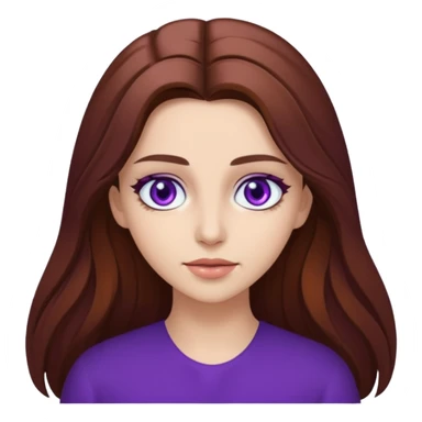 Hande Erçel as a character from game of thrones with purple eyes. sticker