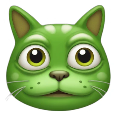 Pepe the frog as cat sticker