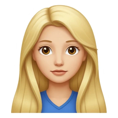 Woohooo blonde woman with long hair sticker