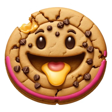 Cookie bite sticker