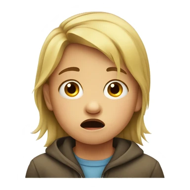 Child crying  sticker