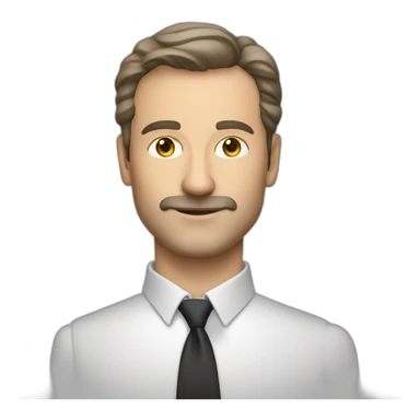 It consultant Christophe Fontan sans moustache sticker