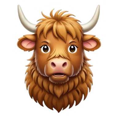 highland cow sticker