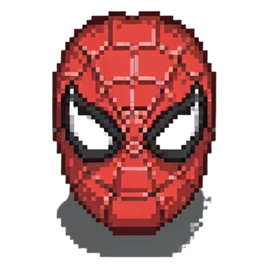 spiderman head sticker