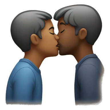 people passionately kissing sticker