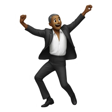 Dancing man sticker