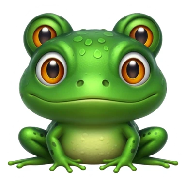 frog less shiny sticker