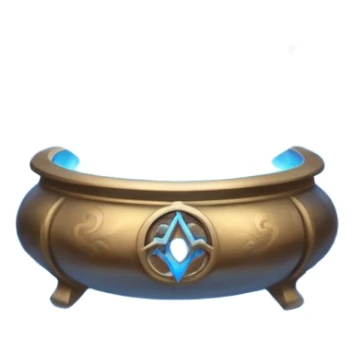 magical object blue magic mist swirl around with ancient symbol sticker