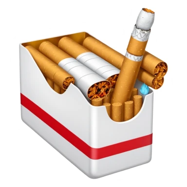 A pack of cigarettes sticker