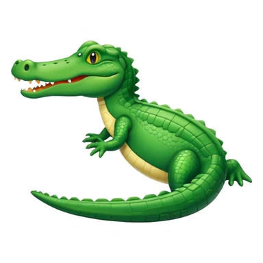 simple gator icon sticker