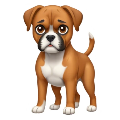 Boxer dog sticker
