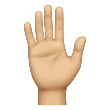 placing a round hand over his right eye. sticker