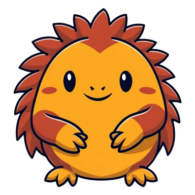 Knuckles the Echidna face from Sonic the Hedgehog sticker