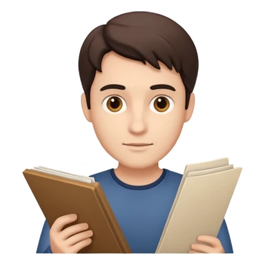 actor with script sticker