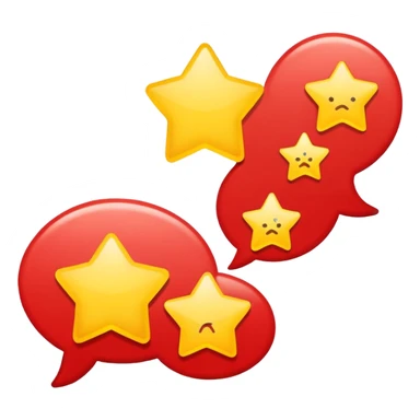 speech bubble with Chinese flag colors sticker