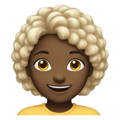 Very happy Black girl sticker