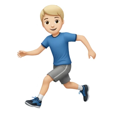 Boy with Skipping sticker