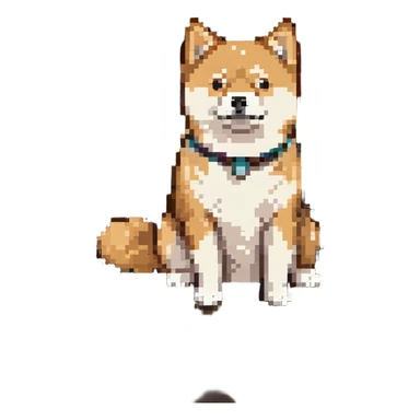 Shiba Inu sitting in a movie theater, monochromatic sticker