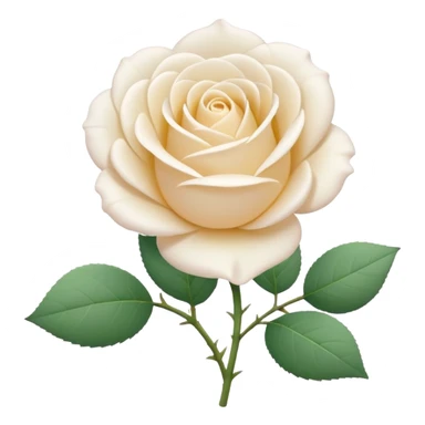 A cute white rose emoji, simple flat design, clean vector style, soft pastel colors, minimal details, centered composition, isolated on transparent background, kawaii emoji style, smooth edges, no text, no watermark

 sticker