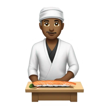 sushi master with bandana sticker