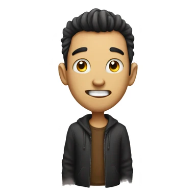 crazy evil boy sticker