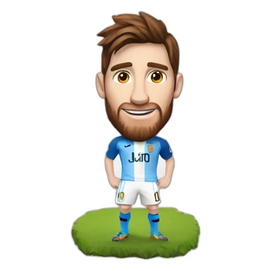 Messi sur une chevre sticker