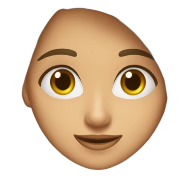 Chica castaña clara  sticker