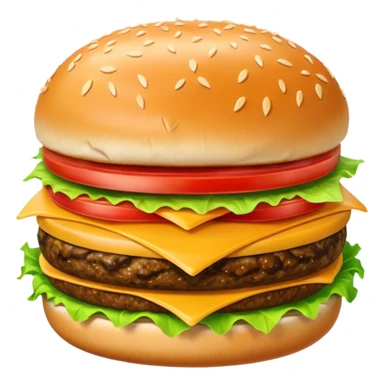 cheeseburger with lettuce and tomato sticker