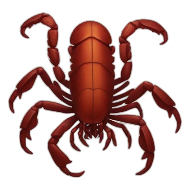 Scorpion with blood sticker