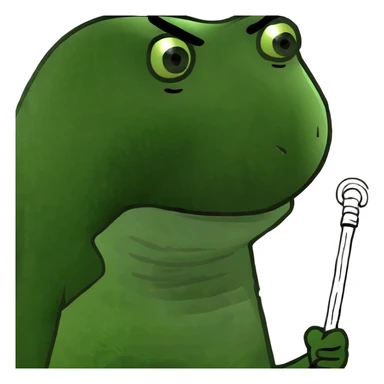 brown girl with a walking cane sticker