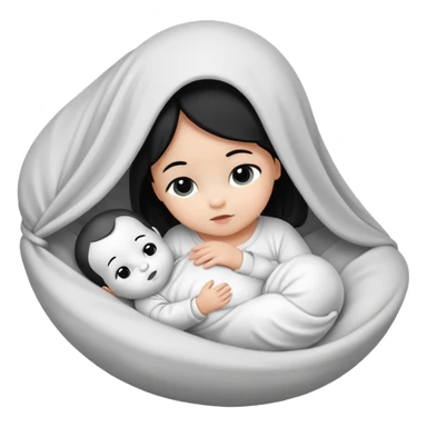 Newborn B&W Photoshoot sticker