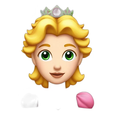 Princess Peach head sticker
