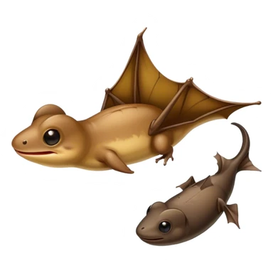 tadpole and bat sticker