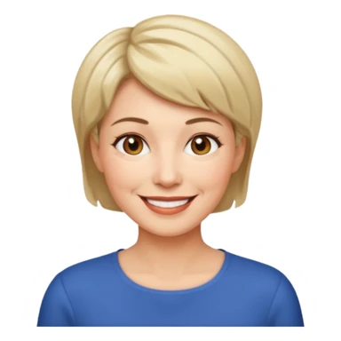 middle aged woman with short hair sticker
