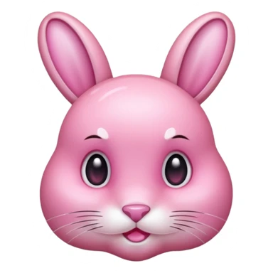  crystallized bunny pink sticker