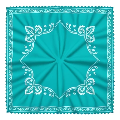 a Teal colored bandana sticker
