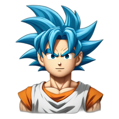 son goku super sayain blue sticker
