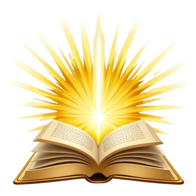 Un libro con un aura de colores vibrantes, con destellos dorados flotando a su alrededor,  un rayo de luz atravesándolo, simbolizando la explosión de creatividad sin miedo. book of creative power  sticker