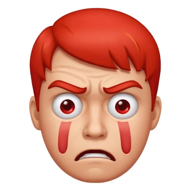 Slap face irritating  sticker