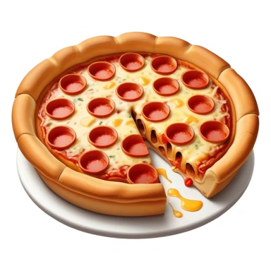 Chicago deep dish pizza sticker