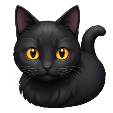 Solin wäre ein Kater mit nachtschwarzem, glänzendem Fell, kräftig gebaut und zugleich von seltener Eleganz. Sein Blick – tief und warm – scheint in die Seele zu führen, während seine Bewegung lautlos ist wie ein Schatten, der sich still an die Seite schmiegt.ihn nichts auf der Welt erschüttern. sticker