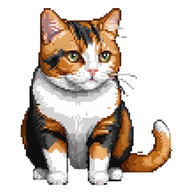 Ginger cat, black and white cat, calico cat, British shorthair cat sticker