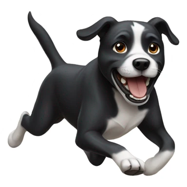 Dog running sticker