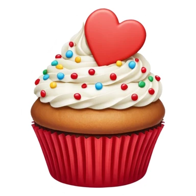 heart with a paw print and a cupcake border sticker