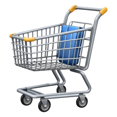a grey shopping cart must be all grey no other colour  sticker