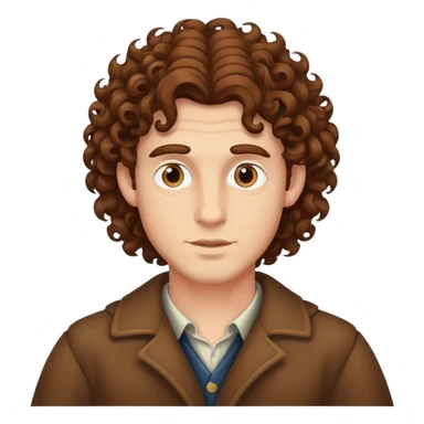 gaunt curlyheaded man sticker