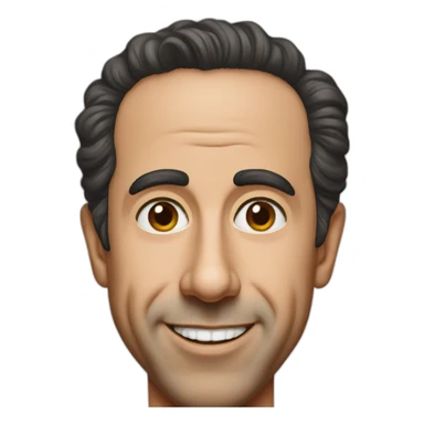 Portrait Jerry Seinfeld sticker